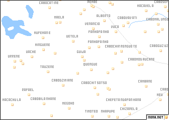 map of Lago Tchine